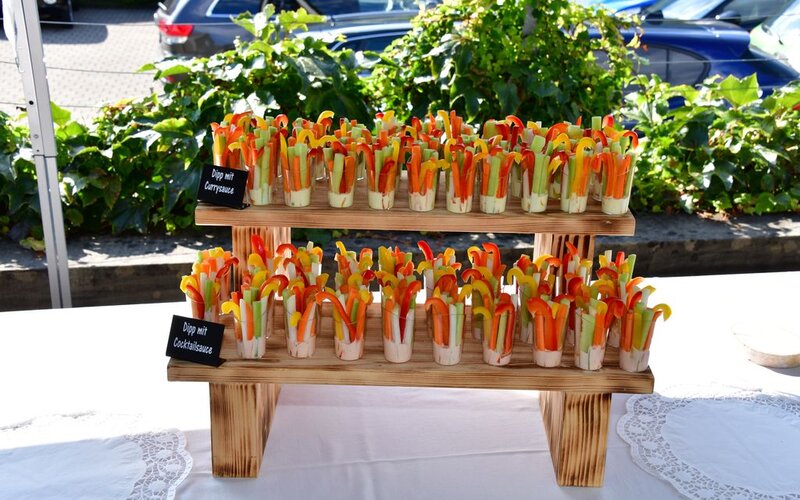 Gemüse-Dips für den Apéro bei der 60-Jahr-Feier